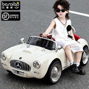2025 new children's electric car, children's four-wheel car, male and female baby remote control toy car, can sit in a classic car
