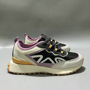 7.14 MA women's mixed retro sneakers, anti-slip, wear-resistant and comfortable leather splicing, Explore