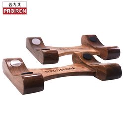 Proiron/Puliai Dumbbell Tray Adjustable Dumbbell Set Tray Non-Slip Stable Walnut Wood Dumbbell Rack