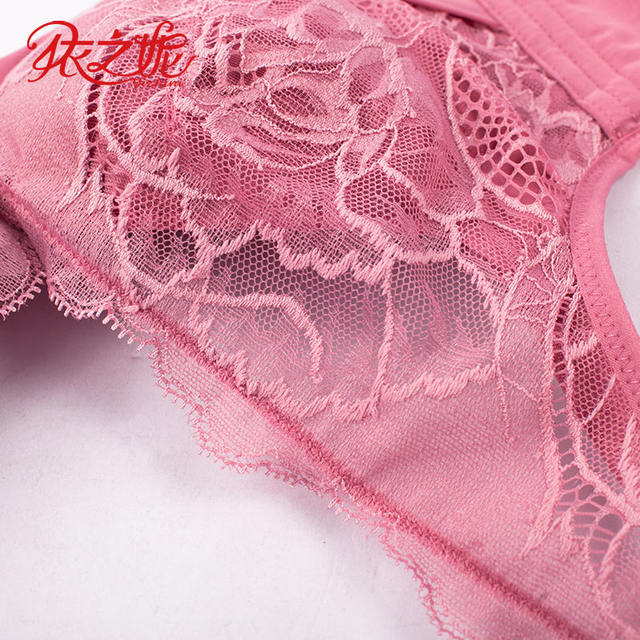 Yizini women's underwear authentic sexy push-up lace full cup thin 4 ...