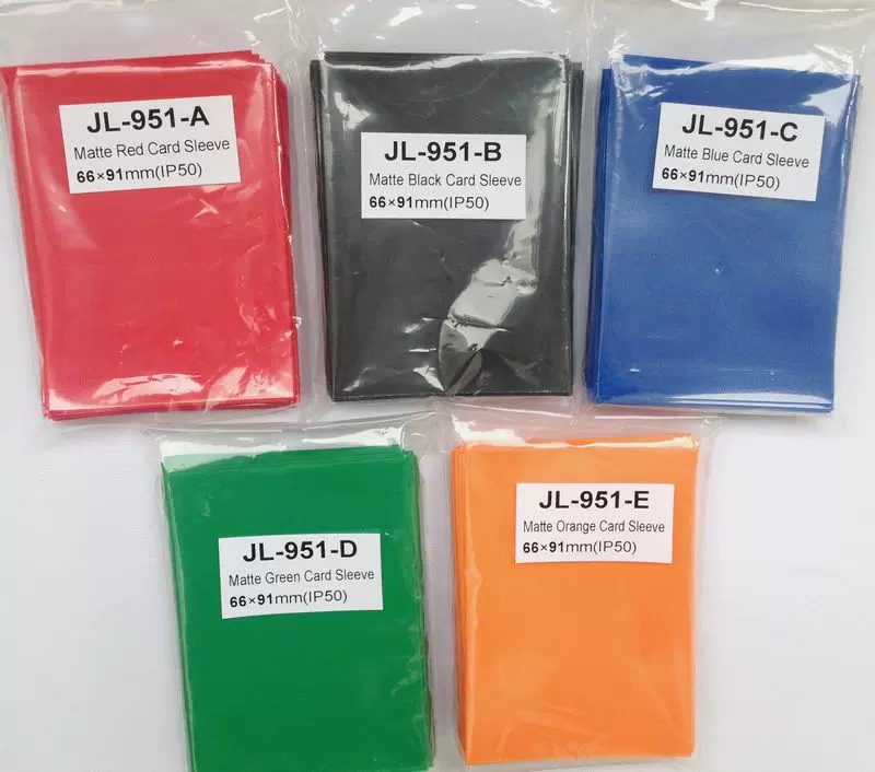 Jl 951 66x91 磨砂牌套游戏卡套适合ccg Mtg标准桌游卡