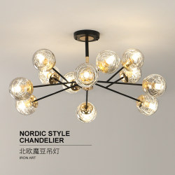 Scandinavian Living Room Lamp, Simple and Modern Bedroom Lighting, Creative Study Room Led Ceiling Lamp, Elegant Home Dining Room Chandelier