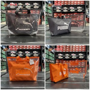 
PUMA/Puma Double-layer transparent jelly bun mother one-shoulder tote bag handbag 076116