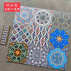 Nordic French American Retro Patterned Tiles 300×300 Xinjiang Restaurant Balcony Kitchen Bathroom Wall and Floor Tiles