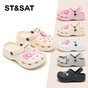 
Saturday Children's Shoes Children's Crocs Cartoon Cute Sandals 2026 Summer Outerwear Beach Girls Sandals