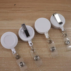 Flat Retractable Badge Holder, Id Card Holder, Work Badge Holder, Lanyard Clip, Retractable Clip, Access Card Holder, Work Badge