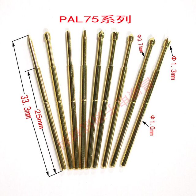 PAL75-A2/B1/D2/E2/F/H2/J1/LM2/Q2/Q1 gold-plated head probe test pin thimble