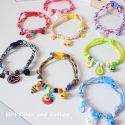 Small Dog Collar, Cat Necklace, Bell, Pet Collar, Bright and Energetic, Adjustable Collar, Suitable for Teddy and Bichon