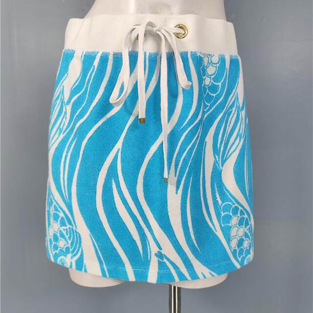 Foreign trade single LI home high waist slimming exquisite printed cotton summer short sports casual sexy fashionable skirt