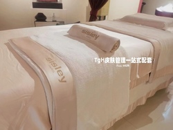 High-end Ab Face Beauty Bed Cover Four-piece Massage Bed Cover Solid Color Bed Sheet Custom Logo Bed Sheet For Beauty Salons