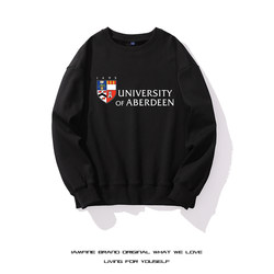 University of Aberdeen Abdn Commemorative Crewneck Sweatshirt for International Students and Alumni Gatherings, Fleece-Lined Long-Sleeve Jacket