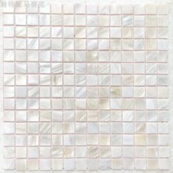 Ultra-White Natural Shell Mosaic Self-Adhesive Wall Stickers for Bathroom, Living Room, Balcony Background Wall, Environmentally Friendly Tiles Pearl