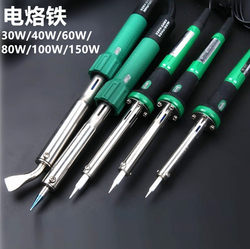 Electric Soldering Iron, Soldering Iron Tip, 30W/60W/80W/100W/150W, with Light, High Temperature Resistant, External Heating Type Electric Soldering Iron