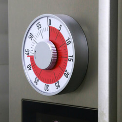 Kitchen Timer, Mechanical Magnetic Reminder, Timer, Large Screen Time Management Alarm Clock, Visual Timing