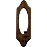 Ретро настенный декор из натурального дерева, кофейное зеркало, реквизит, французский стиль