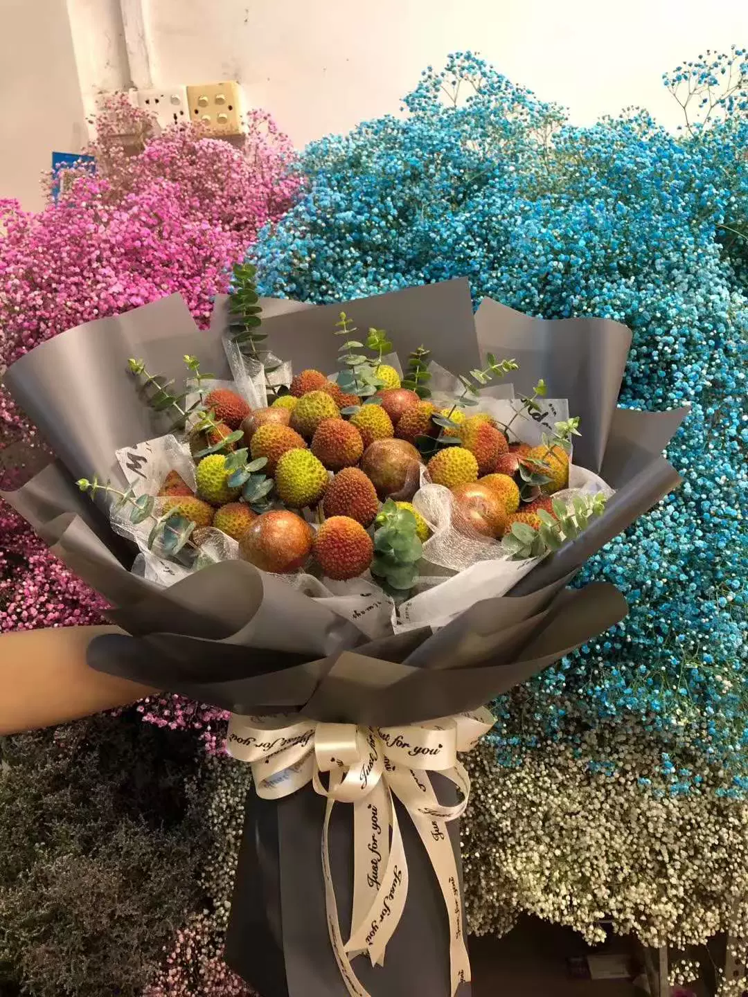 平安果圣诞节花束蔬菜水果花束澳门珠海鲜花店送女友创意礼物