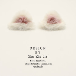 Super Cute Cat Ear Hair Clip Autumn and Winter Plush Hairpin Internet Celebrity 2023 New Pink Adorable Hair Clip Hair Accessory