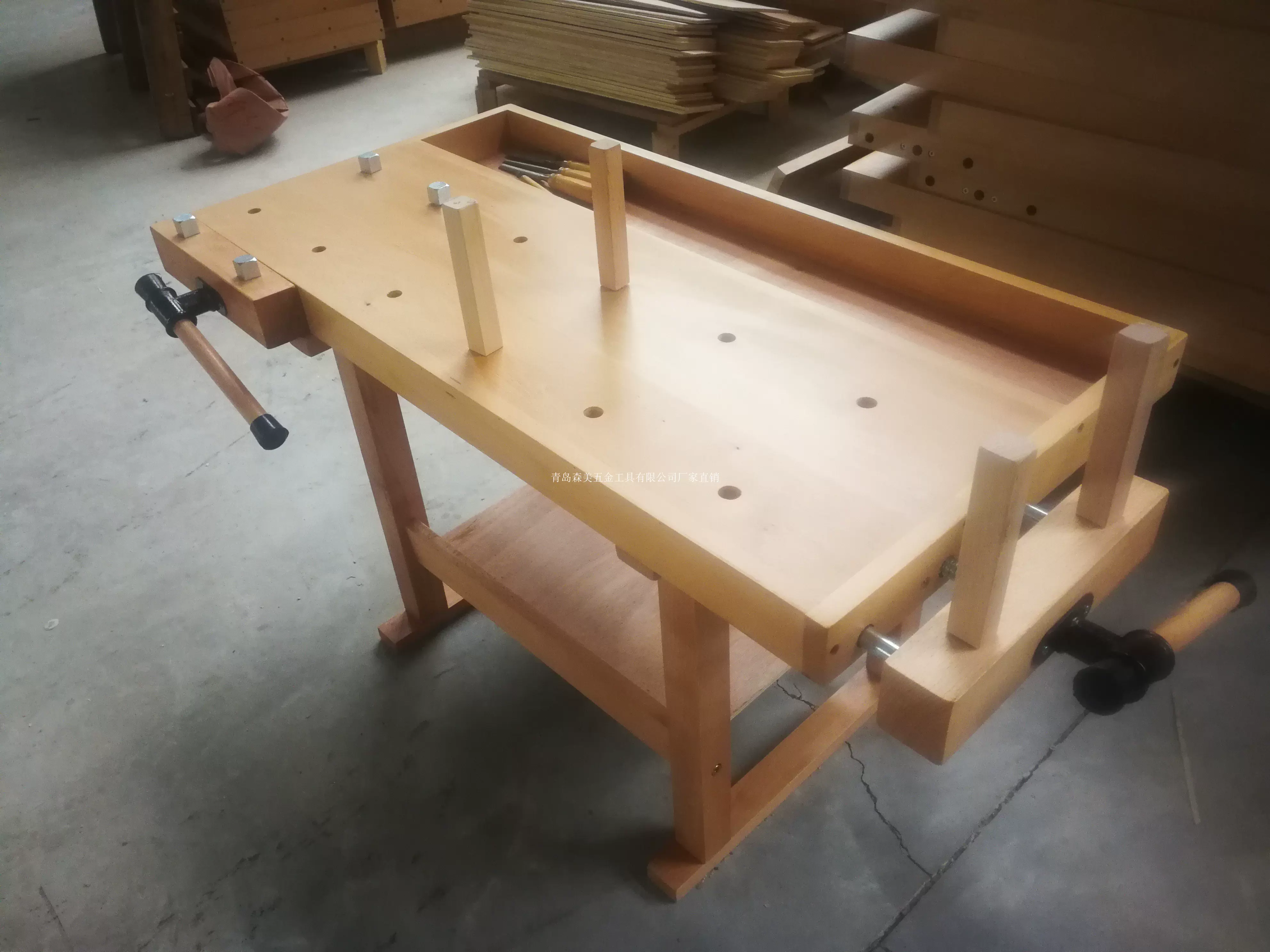 木工桌工作台实木桌多功能操作台diy学生桌培训桌