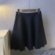 
Spot special offer! Korea Dongdaemun on-ni wavy black zipper versatile skirt short skirt umbrella skirt