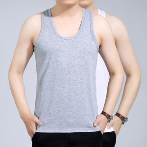 
Men's pure cotton vest men's fat plus size loose bottoming sweatshirt middle-aged and elderly hurdle vest suspender underwear four seasons
