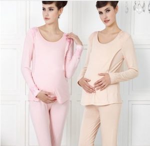 
Yiqi autumn and winter pregnant women's warm clothes, pregnant women's autumn clothes, autumn pants, pajamas, breastfeeding suits, home clothes