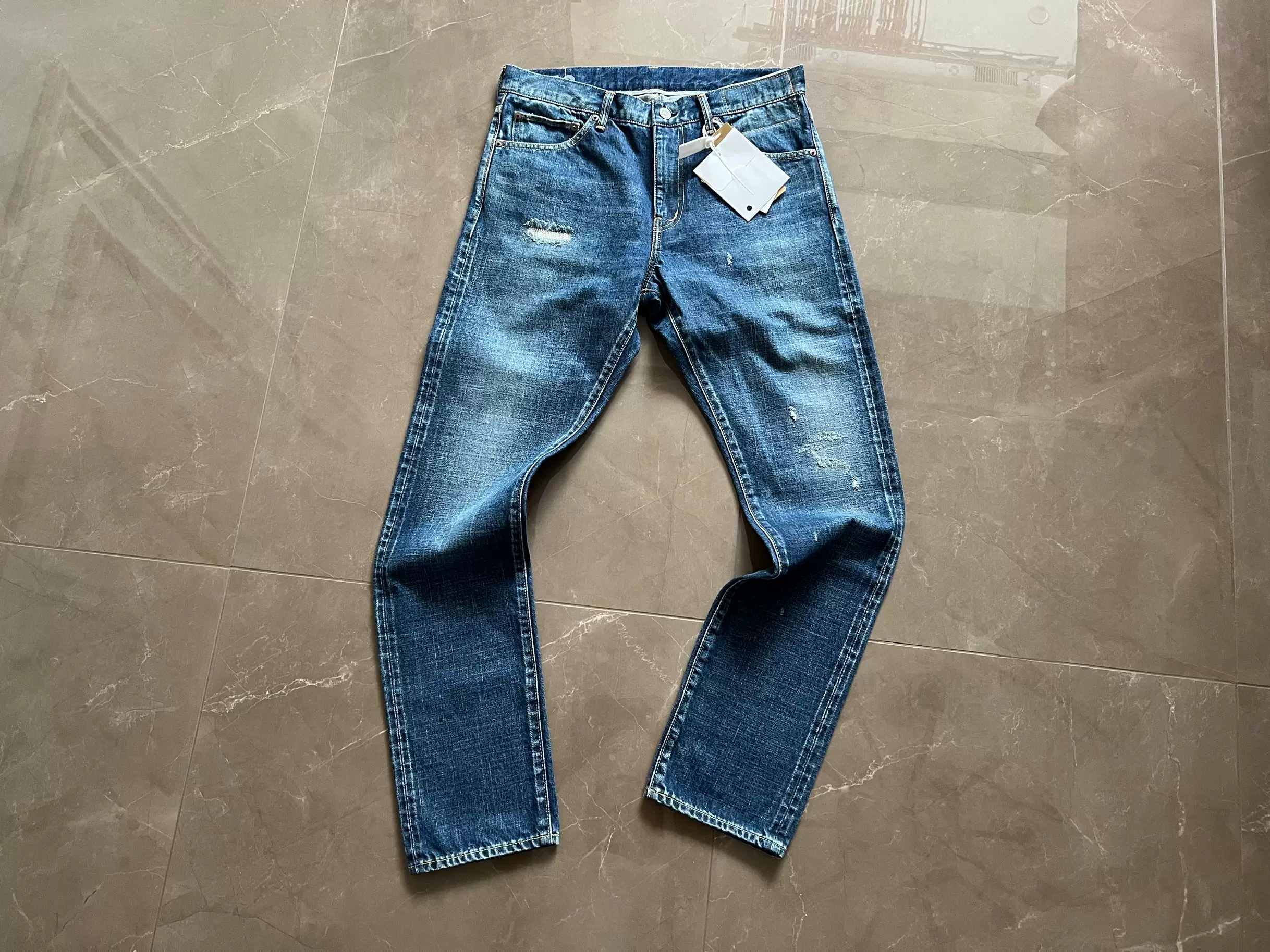 国内现货VISVIM.SOCIAL SCULPTURE 12 DAMAGED-12 L30W34 牛仔裤-Taobao