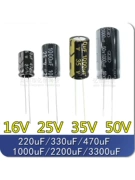 Tụ điện 16V/25V/35V/50V/220uF/330uF/470uF/1000uF/2200uF/3300