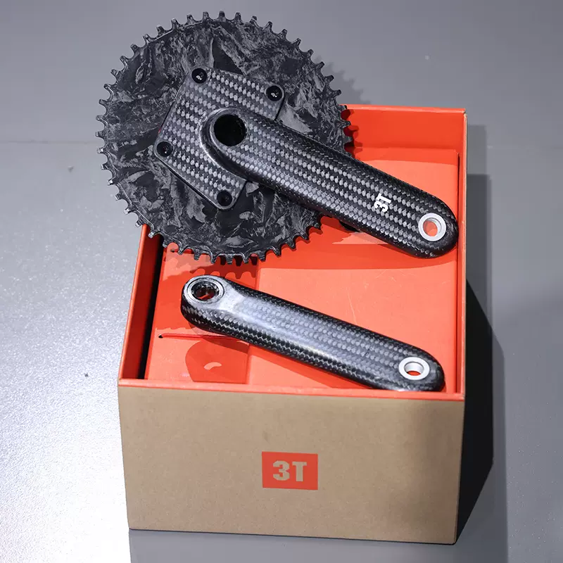 意大利3T TORNO进口碳纤维曲柄公路自行车牙盘超轻自行车配件