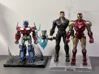 布鲁可积木人漫威英雄超越版雷神钢铁侠手办玩具潮玩积木人组合装12岁