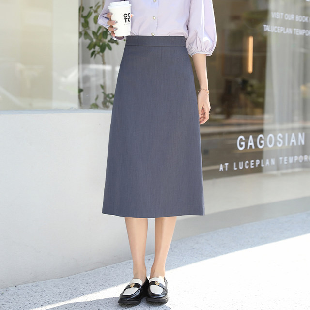 Small suit skirt for women 2025 new high-waist commuting professional temperament work a line mid-length straight tube