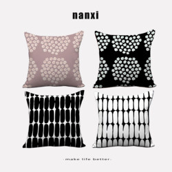 Nordic Minimalist Geometric Throw Pillow for Living Room Sofa, Japanese-Style Creative and Unique Lumbar Pillow, Niche Bedroom ins