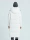 Joao 90 Goosedo Lady -knee long down jacket hooded and leisure, thick warm high charging down down jacket

