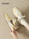 Zhuosini flat shoes for women 2025 new versatile casual breathable lightweight sports shoes thick-soled black and white panda shoes