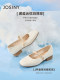 Zhuosini soft sole single shoes for women's summer 2025 new flat shoes French skirt with beautiful low heel Mary Jane women's shoes