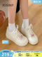 Zhuosini thick-soled white shoes for women 2025 new spring and summer versatile bread shoes sports and casual shoes for women