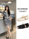 Zhuoshini's beautiful single shoes for women 2025 new summer and autumn square-toe French Mary Jane shoes flat shoes