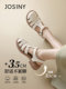 Zhuosini Baotou Roman Sandals for Women in Summer 2025 New French woven flat-bottomed pig cage white retro women's shoes
