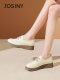 Zhuosini flat-soled retro leather shoes for women 2025 new spring white jk uniform thick sole women's shoes soft sole single shoes
