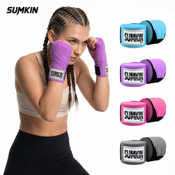 Sumkin Boxing Bandages, Hand Wraps, Fighting Bandages, Combat Hand Guards, Sanda Muay Thai, Micro-Elastic, Breathable, for Men and Women