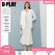 DPLAY 2025 summer new white blazer women's temperament suit