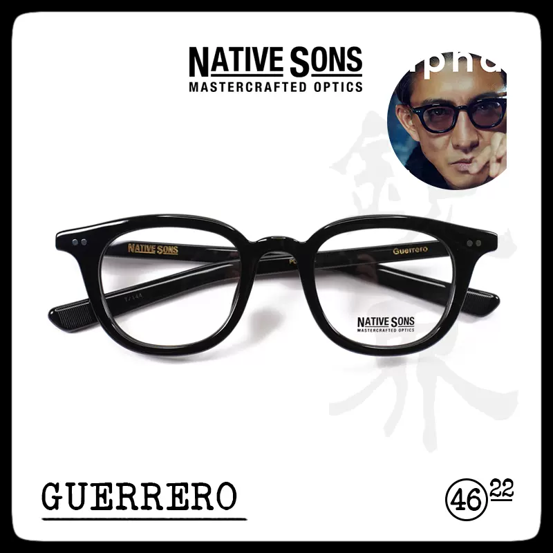 鏡界NATIVE SONS GUERRERO 復古板材日本製造眼鏡架木村拓哉