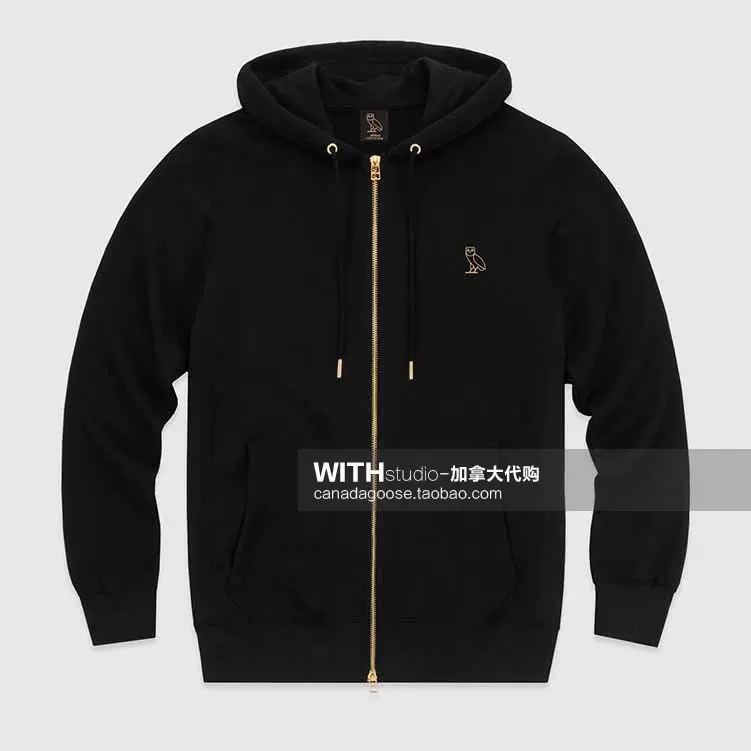 国内现货/OVO MID-WEIGHT FRENCH TERRY ZIP HOODIE 拉链帽衫-Taobao