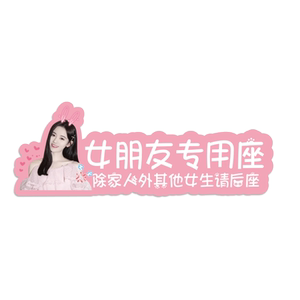 
Co-driver girlfriend exclusive seat car wife little fairy special seat car sticker decoration adult baby daughter-in-law