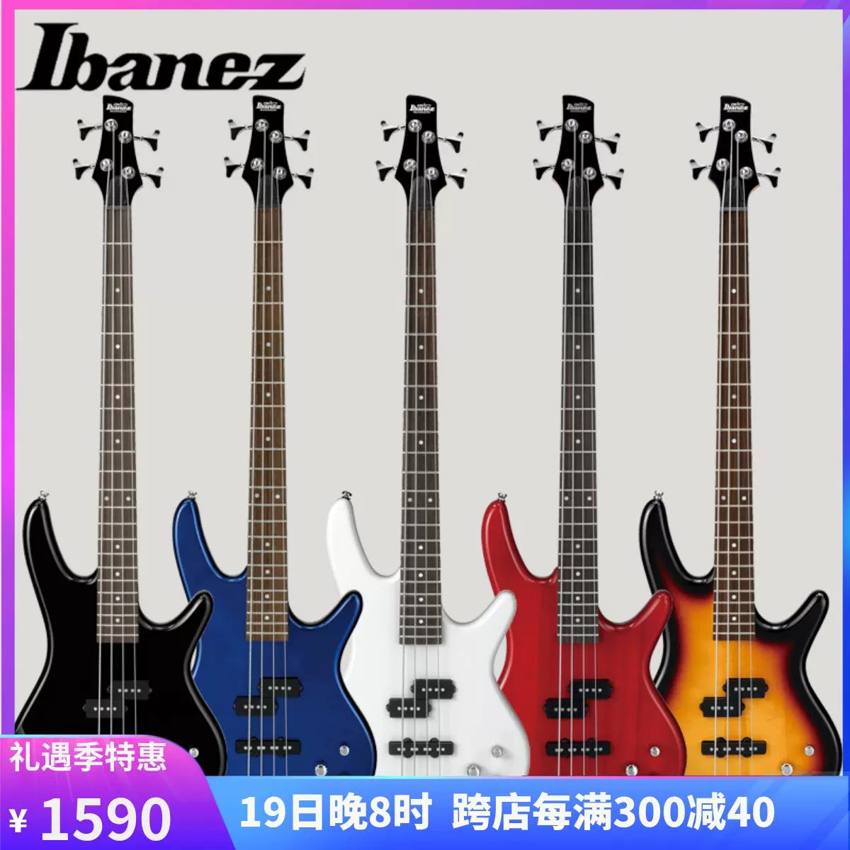 正品依班娜IBANEZ GSR200電貝斯低音BASS電貝斯帶前級驅動送贈品-Taobao