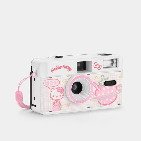 Gift Hello Kitty Strawberry Shortcake Series 35mm Retro Film Camera Film Machine Original Authentic