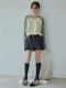 1313 slim gray fluffy flower bud short skirt for summer women's slim drawstring sports elastic skirt
