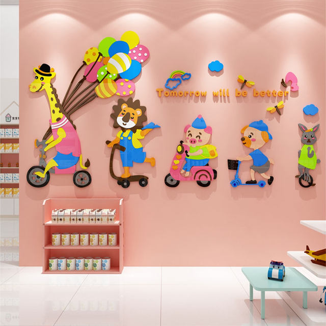 Mother and baby store cashier room decorations hanging paintings layout background culture mommy cabin wall stickers confinement center