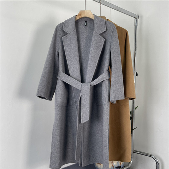 
Factory cleaning series! Double-sided wool mid-length coat