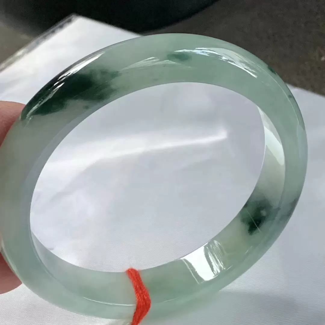 造物匠玉器工坊天然缅甸翡翠玉手镯a货冰糯种飘