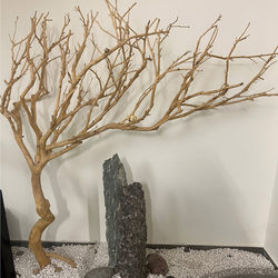 New Chinese-Style Wishing Tree, Artificial Tree, Simulated Branches and Trunk Decoration, Peeled Style, Dead Tree Shape, Landscaping Prop Tree